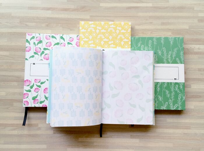 Blank Space 2a Blank Space Journal with colorful patterns by Peekmybook