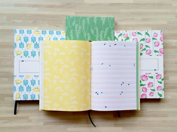 Blank Space 2b Blank Space Journal with colorful patterns by Peekmybook