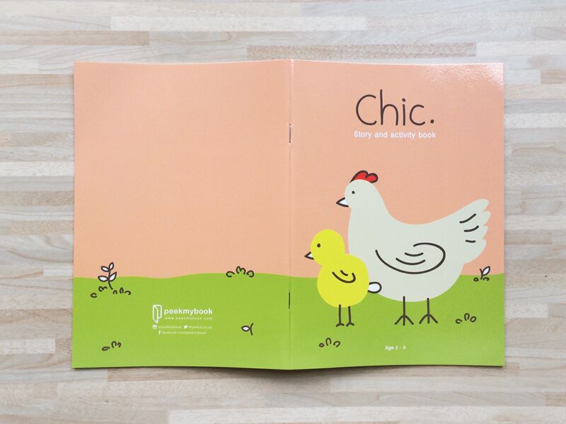 Chic 6 Chic story and activity book with handcrafted pouch by Peekmybook