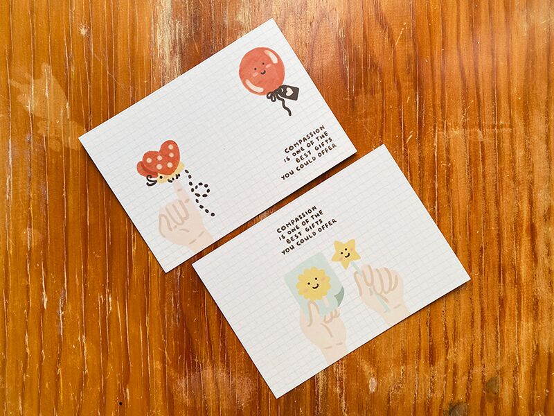 Compassion postcards 11 Compassion Greeting Card by Peekmybook