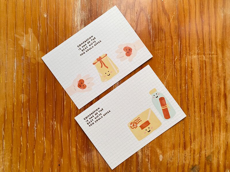 Compassion postcards 12 Compassion Greeting Card by Peekmybook