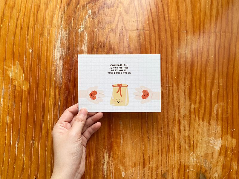 Compassion postcards 13 Compassion Greeting Card by Peekmybook