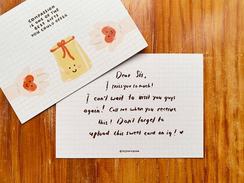 Compassion postcards 15 Compassion Greeting Card by Peekmybook