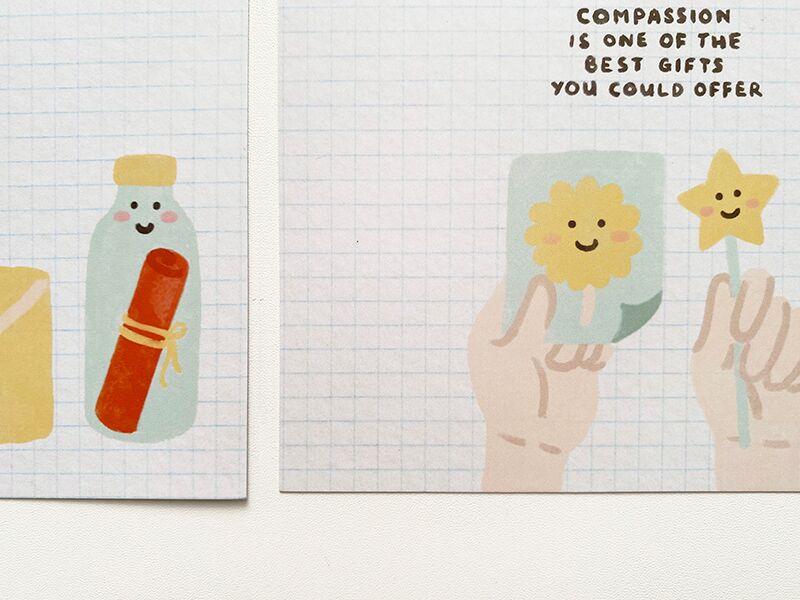 Compassion postcards 7 Compassion Greeting Card by Peekmybook