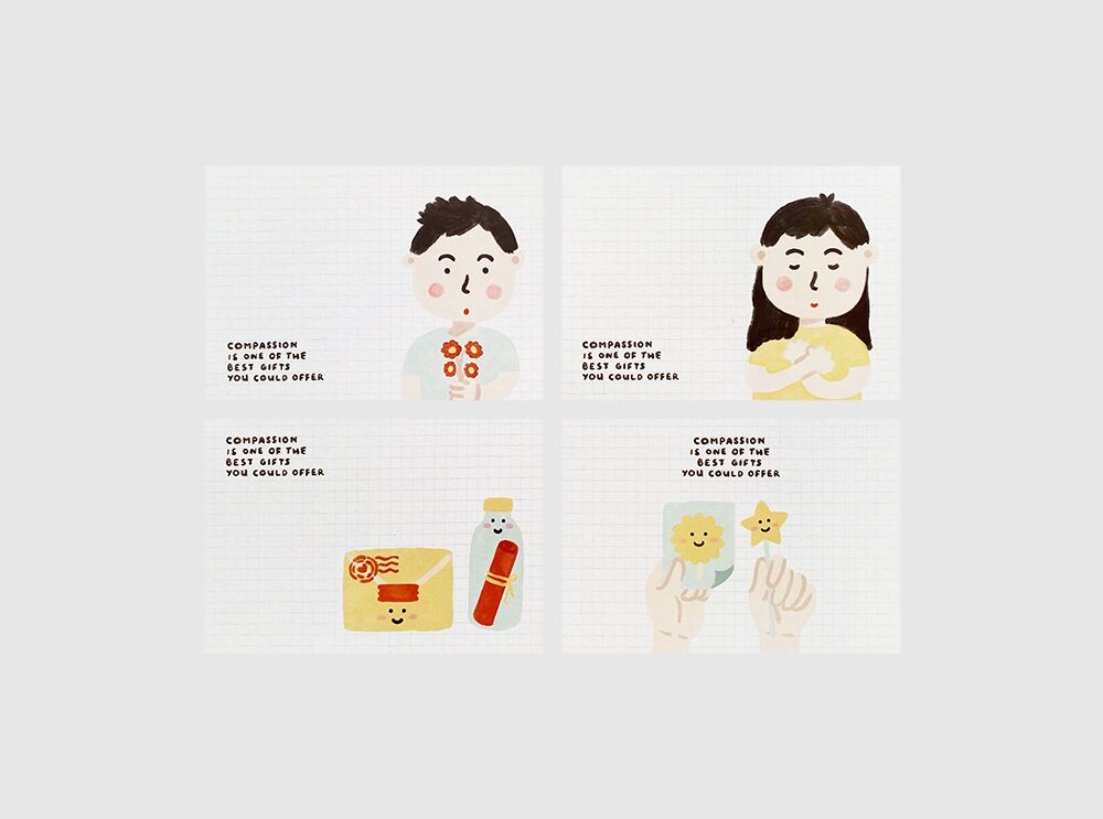 Compassion Greeting Card by Peekmybook