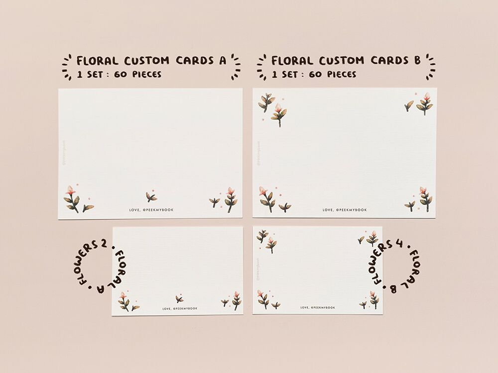 1b copy Custom Floral Greeting Card by Peekmybook