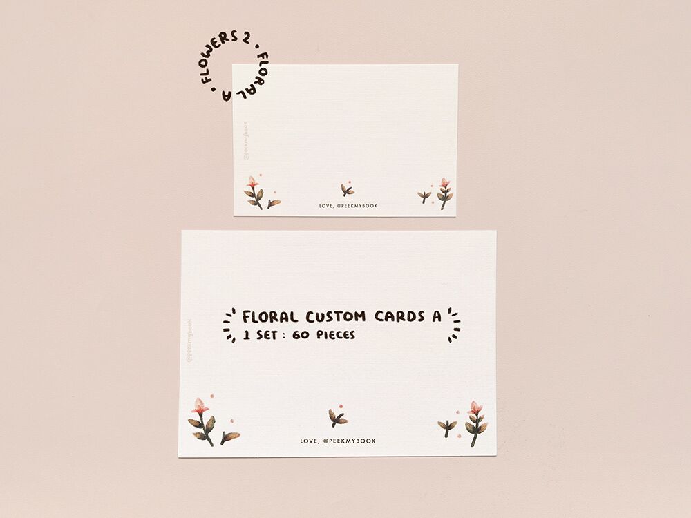 2b copy Custom Floral Greeting Card by Peekmybook