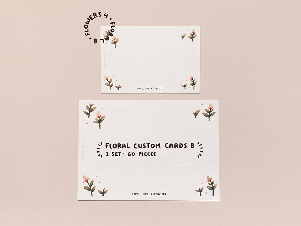 3b copy Custom Floral Greeting Card by Peekmybook