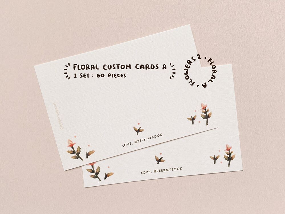 4b copy Custom Floral Greeting Card by Peekmybook