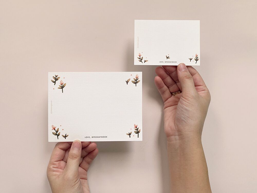 7b Custom Floral Greeting Card by Peekmybook