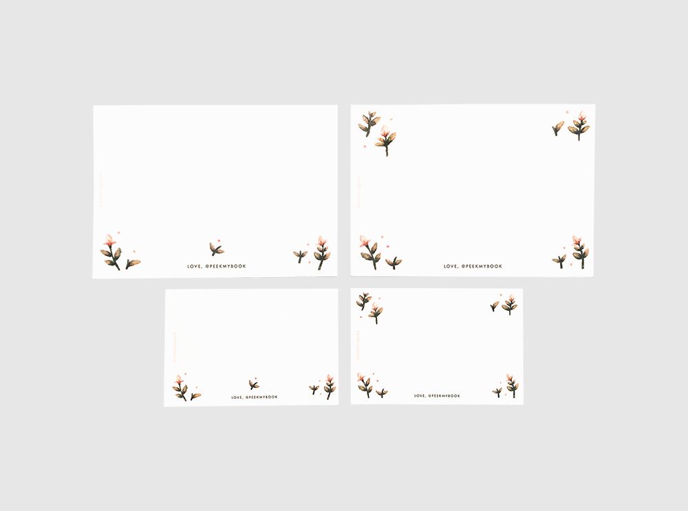Floral-cards-cover Custom Floral Greeting Card by Peekmybook
