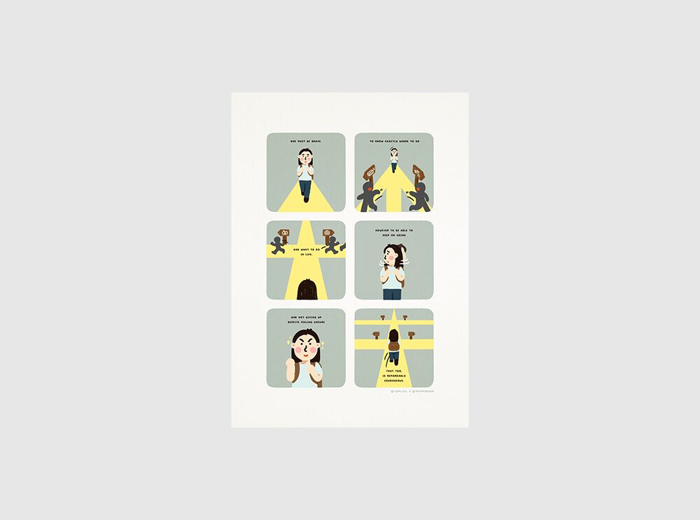 Cover-Brave-and-Courageous Brave and Courageous art print by Peekmybook