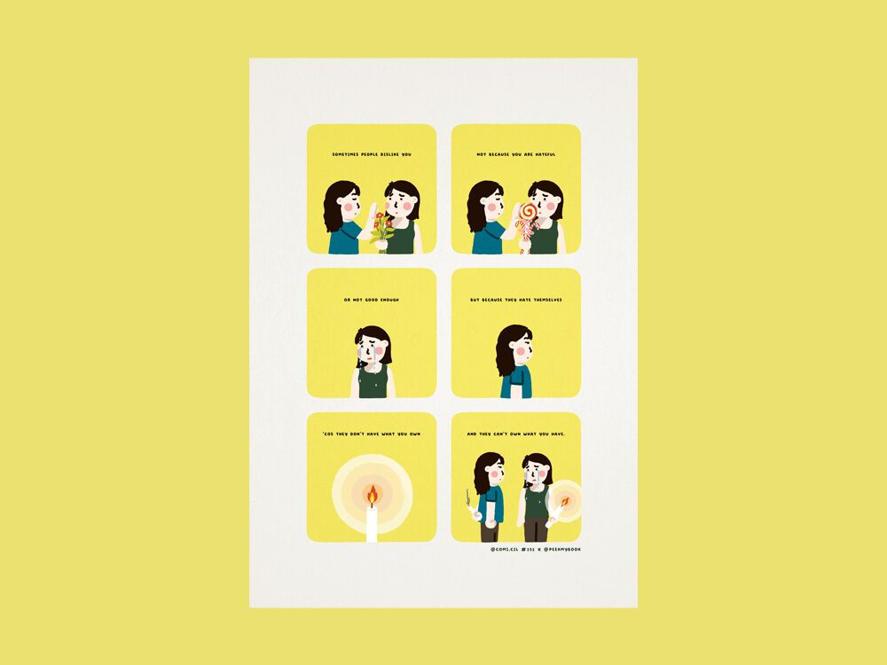 Comicil 151 2 Sometimes People Dislike You art print by Peekmybook