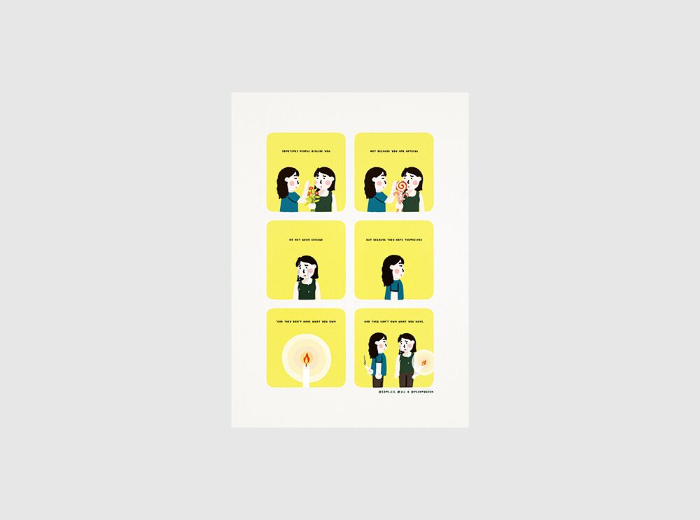 Sometimes People Dislike You art print by Peekmybook