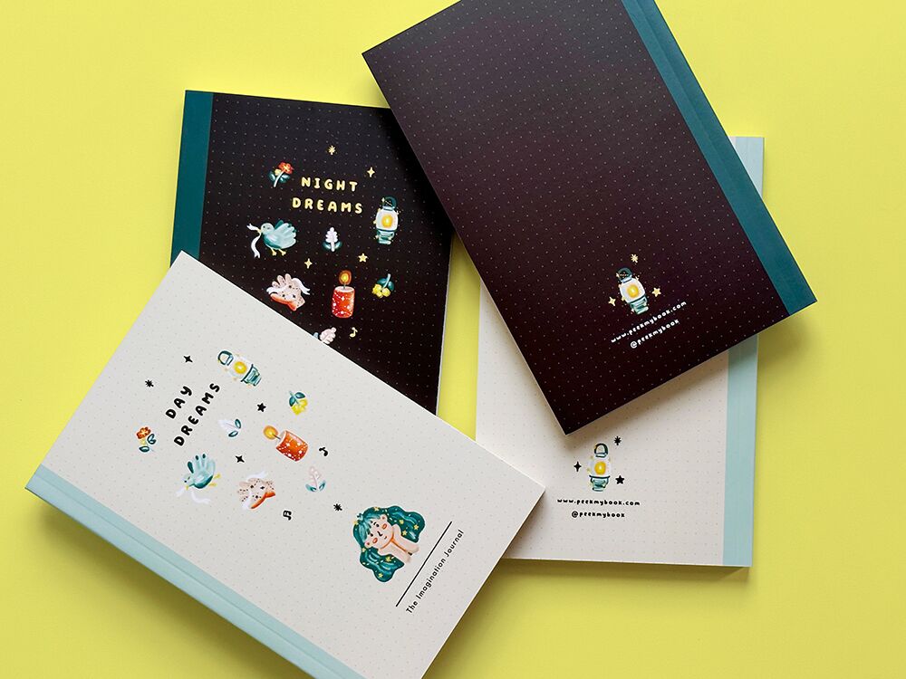 Dreams-2a Dreams Grid Dotted Journal by Peekmybook
