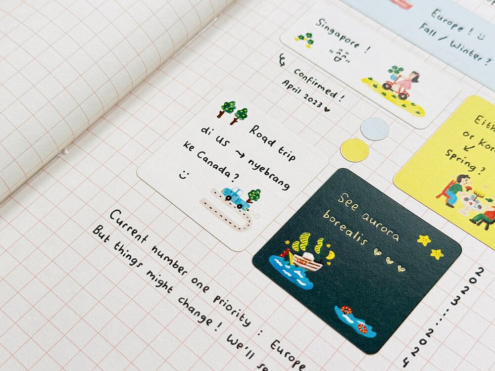 Dreams-8 Dreams Grid Dotted Journal by Peekmybook