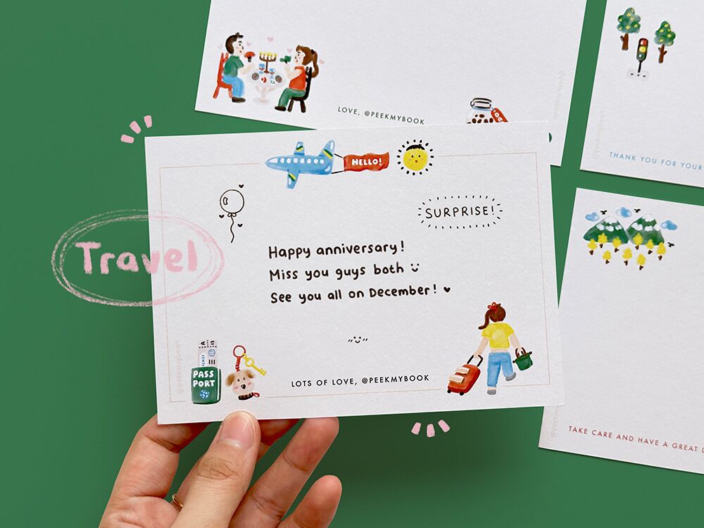 Remember-Me-Card-2b Custom Remember Me Greeting Cards set by Peekmybook