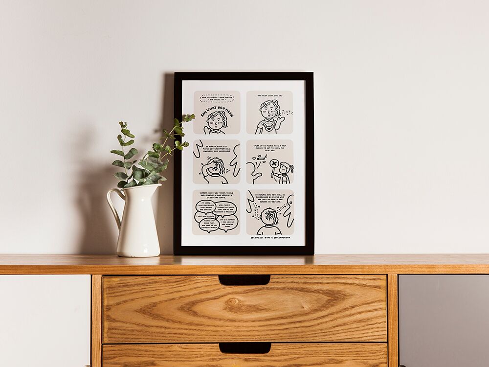 Say-What-You-Mean-3 Say What You Mean comic art print by Peekmybook