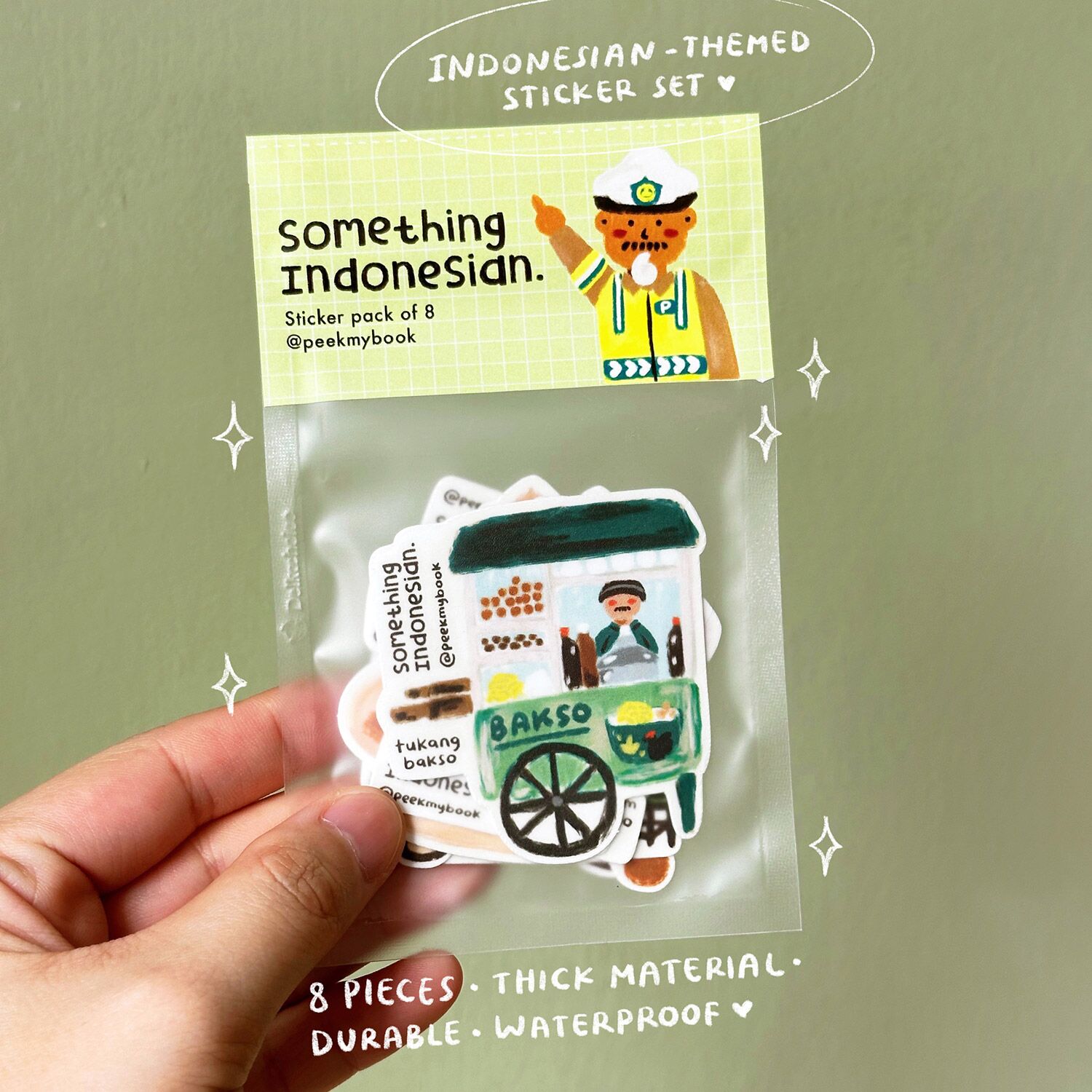 Something-Indonesian-Sticker-1b Packaging of Indonesian-themed stickers