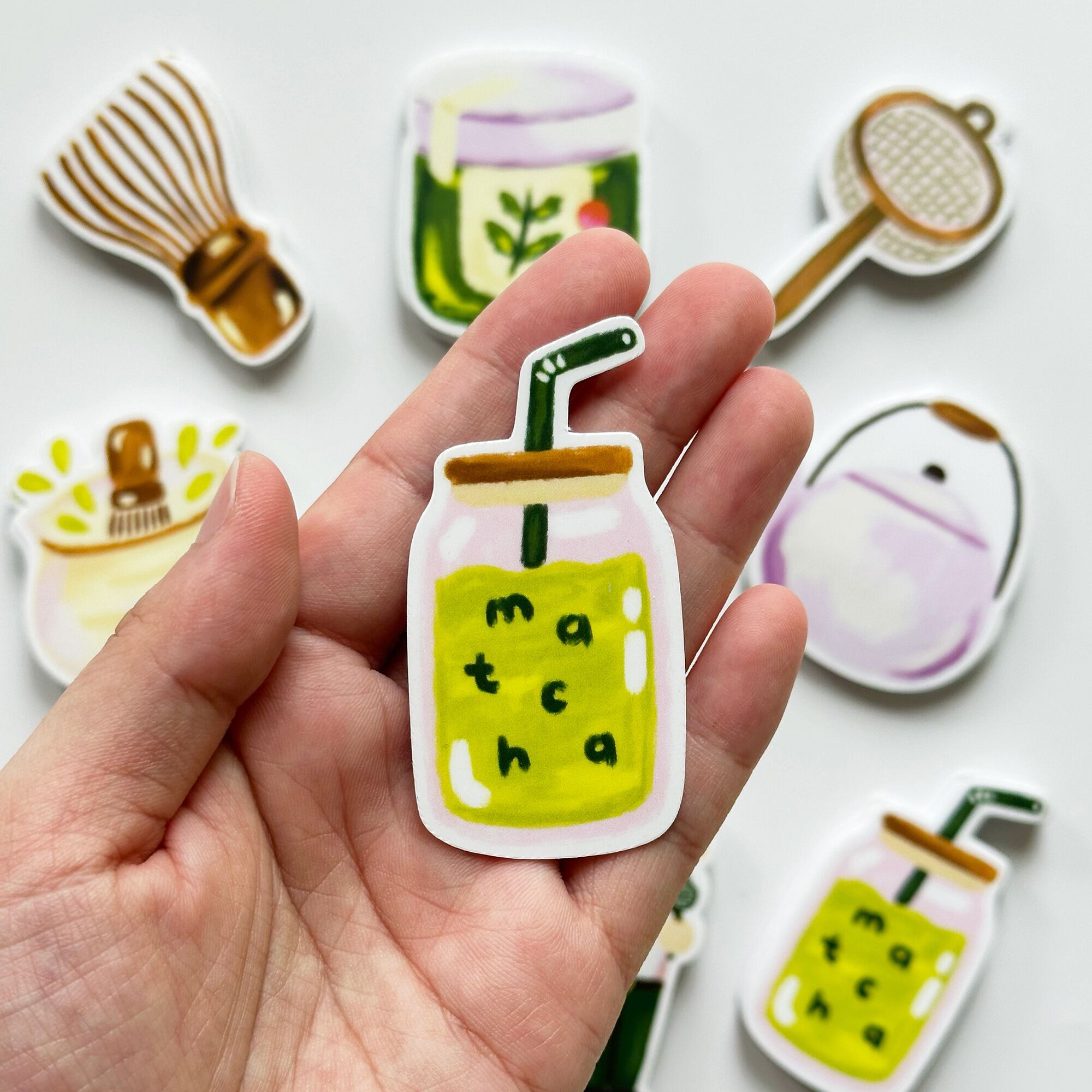 Matcha-Puhlease-Sticker-Set-5 Matcha Puhlease sticker by Peekmybook