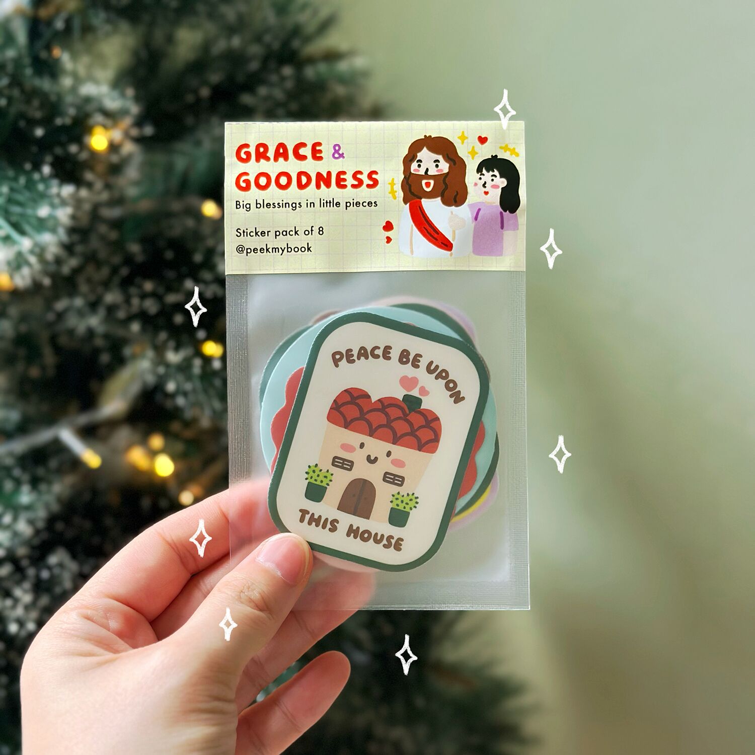 T2-Grace-&-Goodness-Christian-Sticker Grace & Goodness Christian faith sticker set by Peekmybook