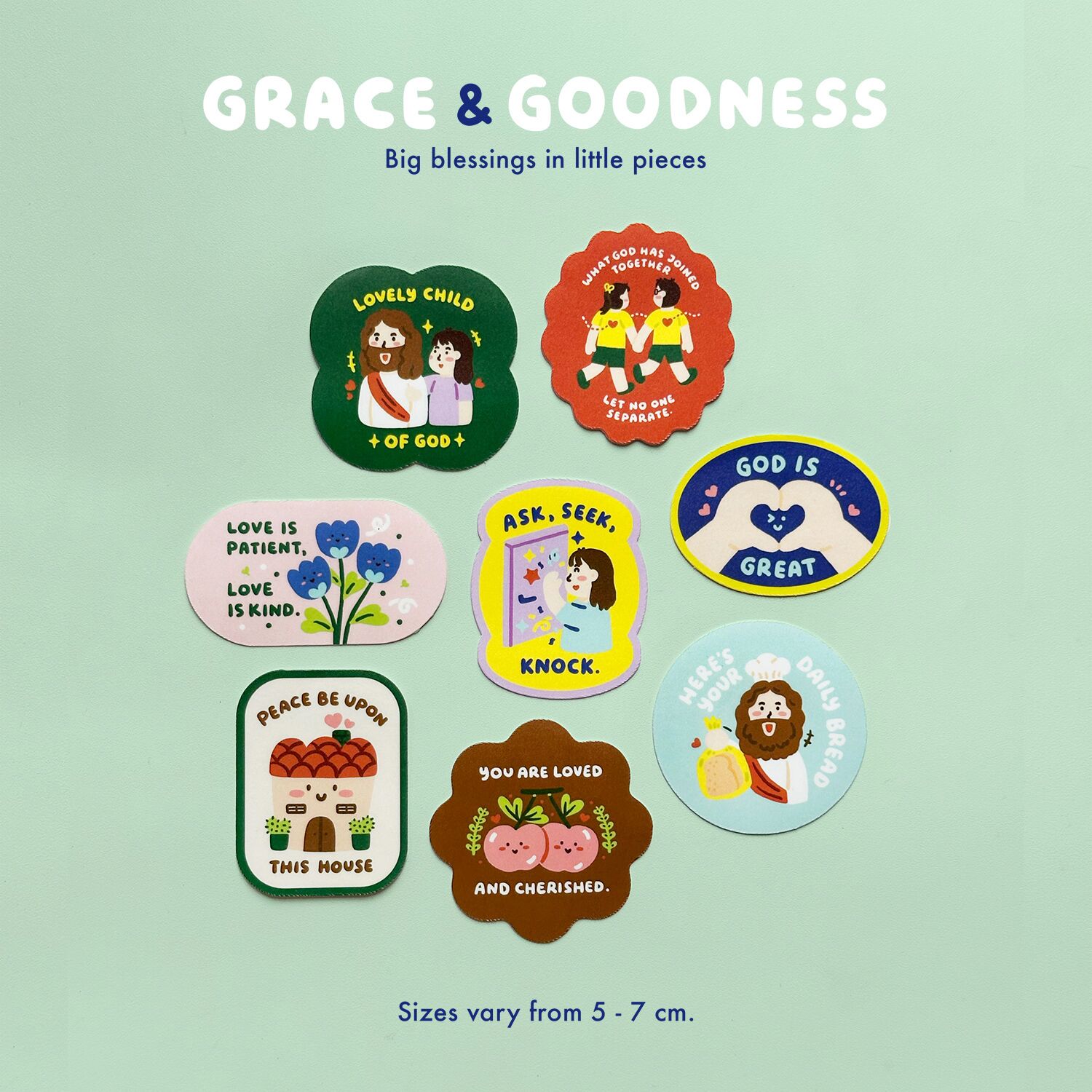 T3-Grace-&-Goodness-Christian-Sticker Grace & Goodness Christian faith sticker set by Peekmybook