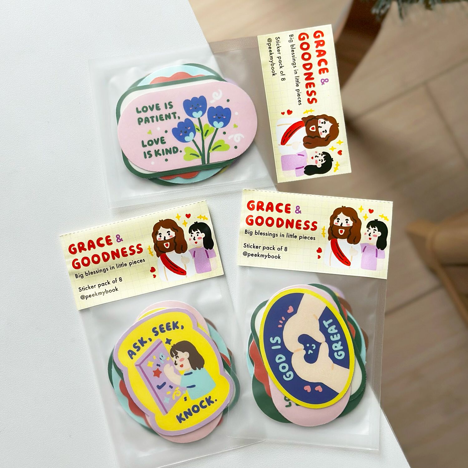 T4-Grace-&-Goodness-Christian-Sticker Grace & Goodness Christian faith sticker set by Peekmybook