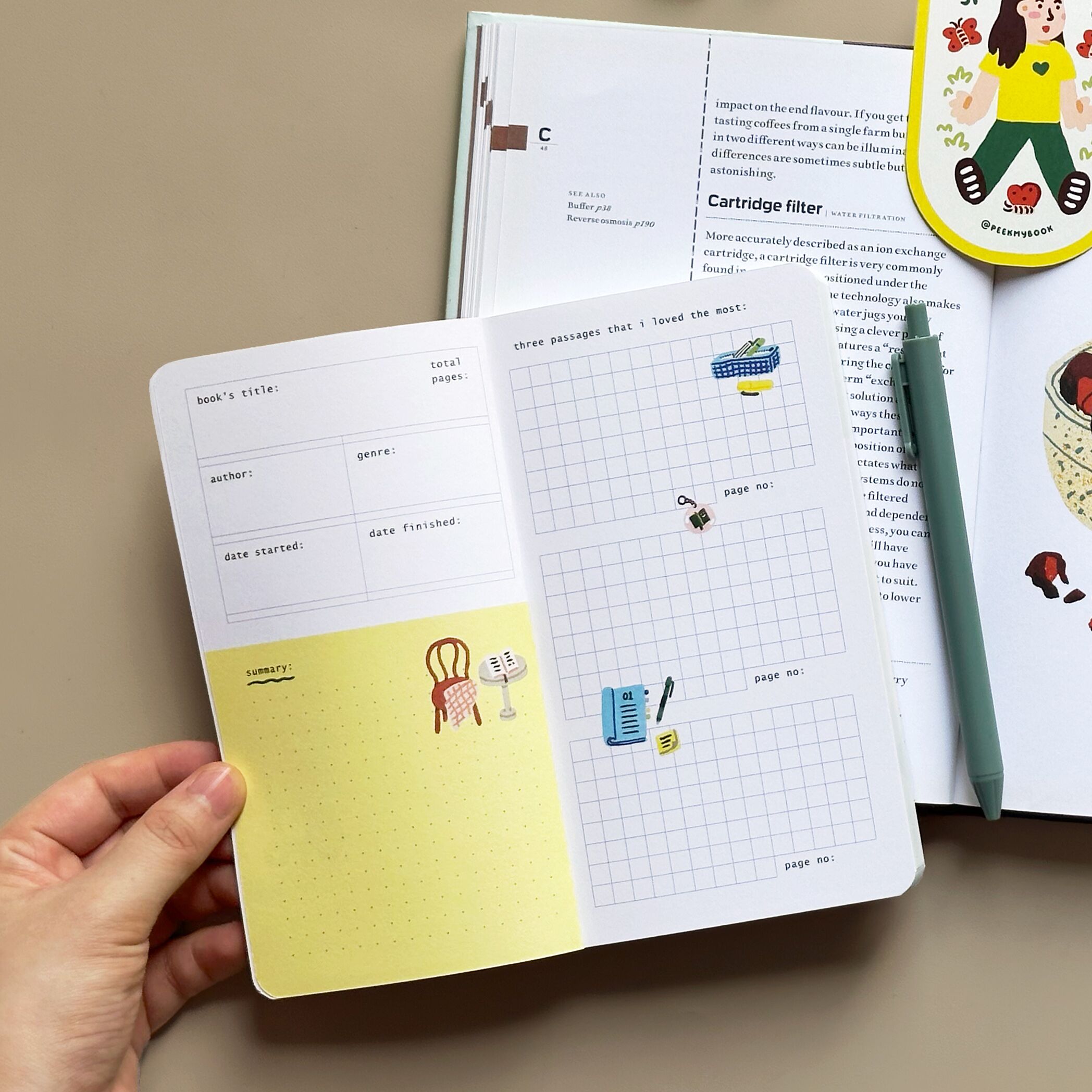 Addicted-to-Reading-Journal-7c inside pages addicted to reading book tracker journal