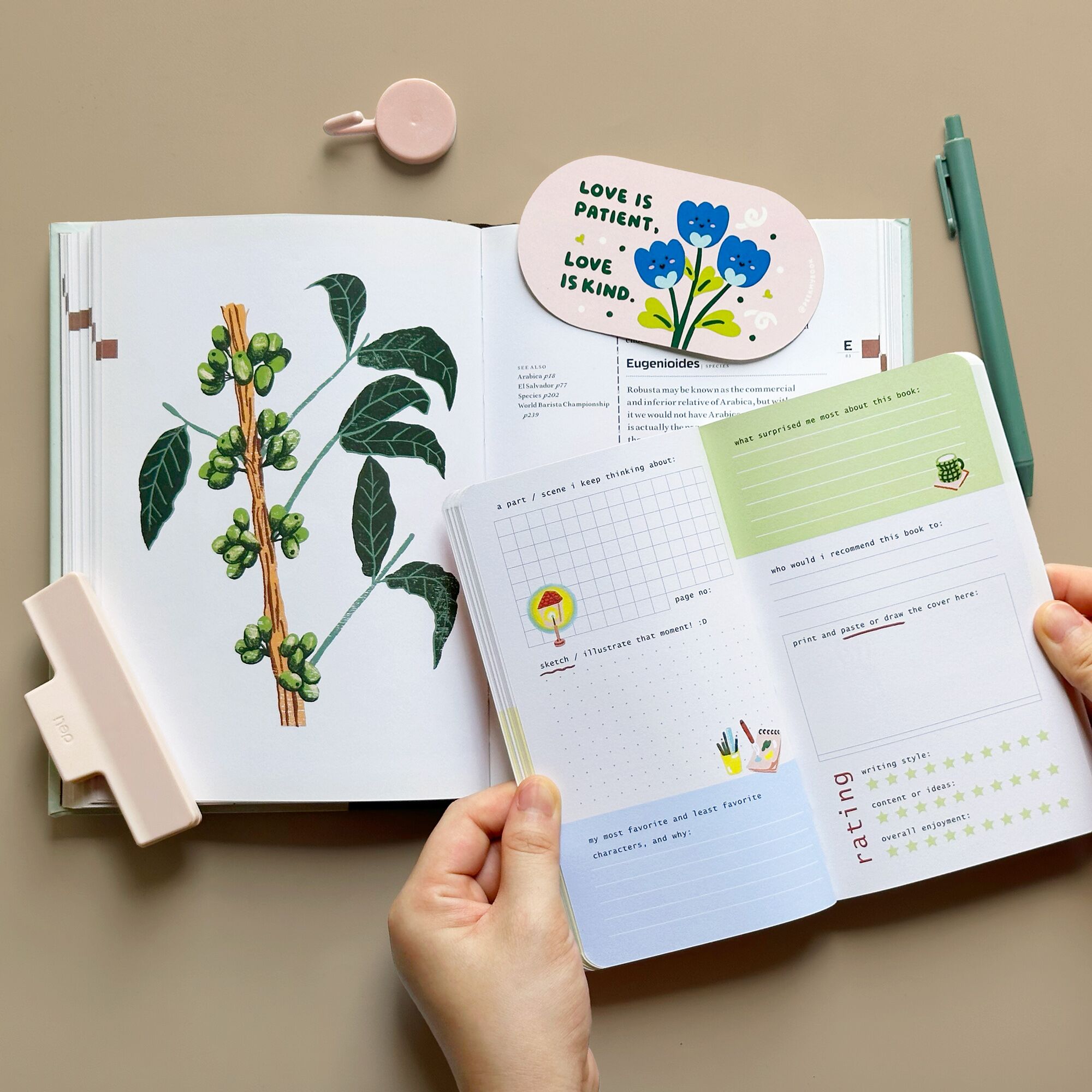 Addicted-to-Reading-Journal-8b inside pages addicted to reading book tracker journal