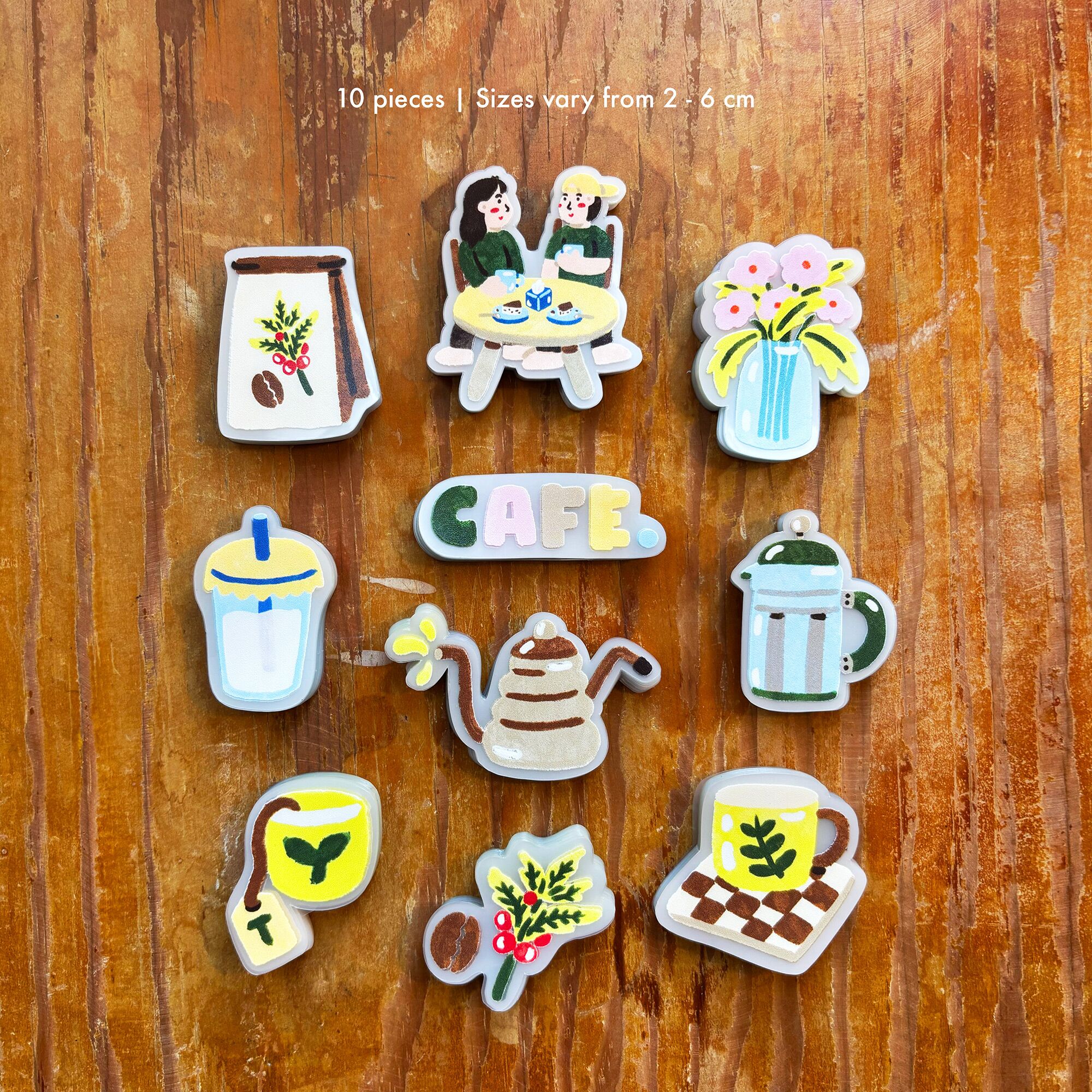 Addicted-to-Cafe-Sticker-Pack-2 Aesthetic coffee and matcha journaling stickers Peekmybook