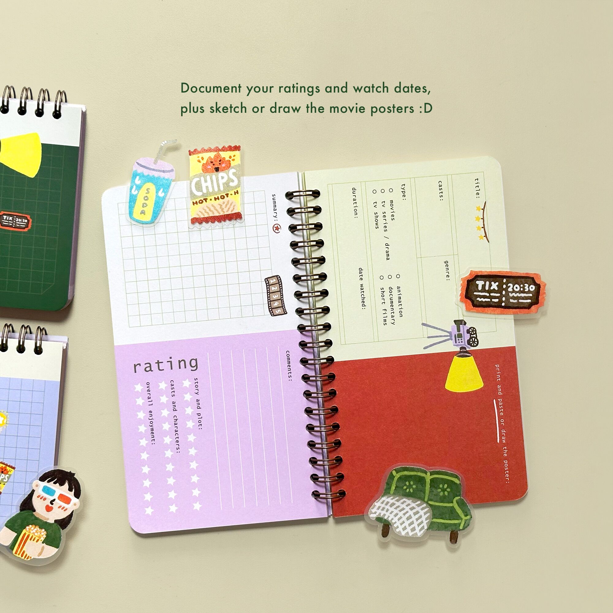 Addicted-to-Movies-Journal-2 Peekmybook pocket movie review journal