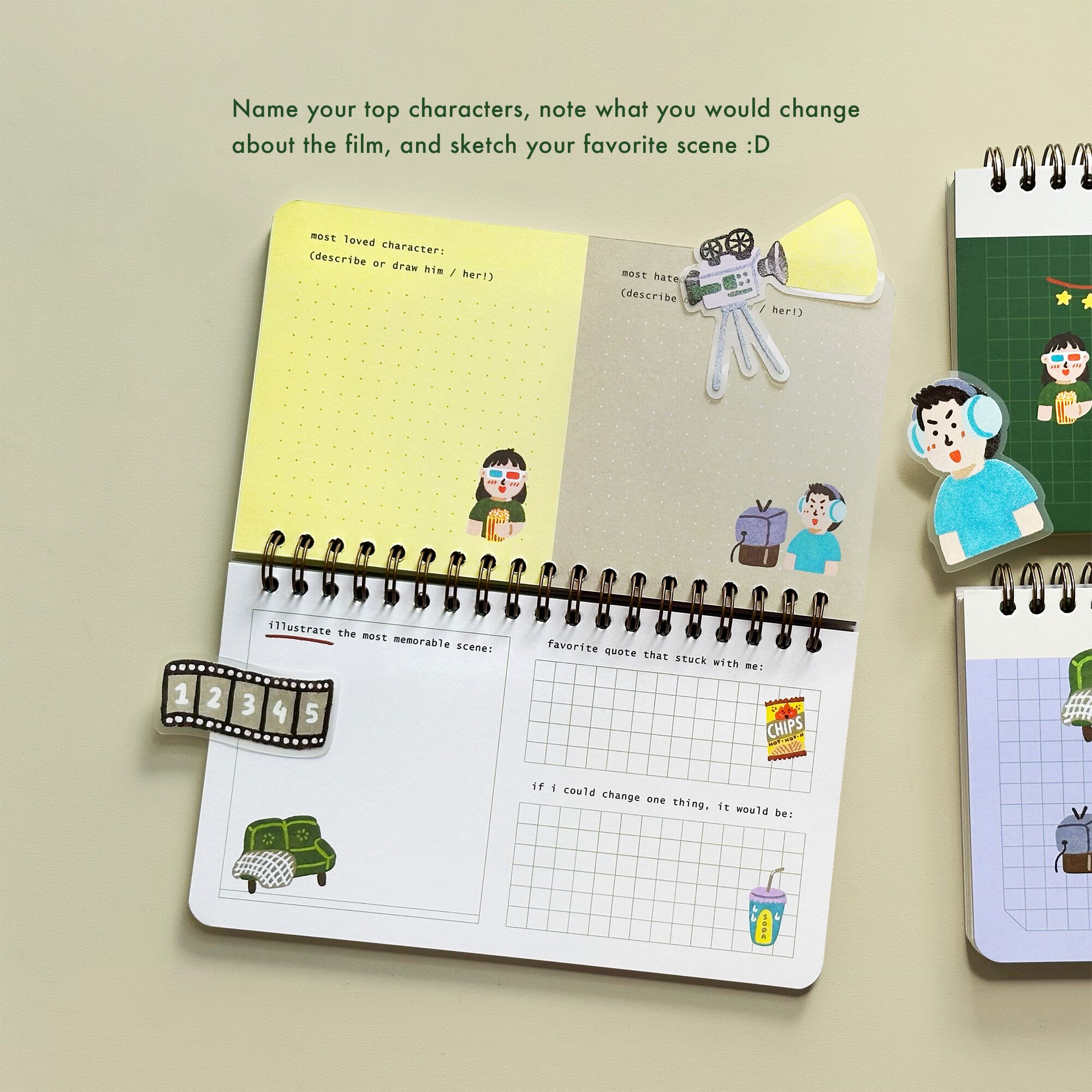 Addicted-to-Movies-Journal-3 Peekmybook pocket movie review journal