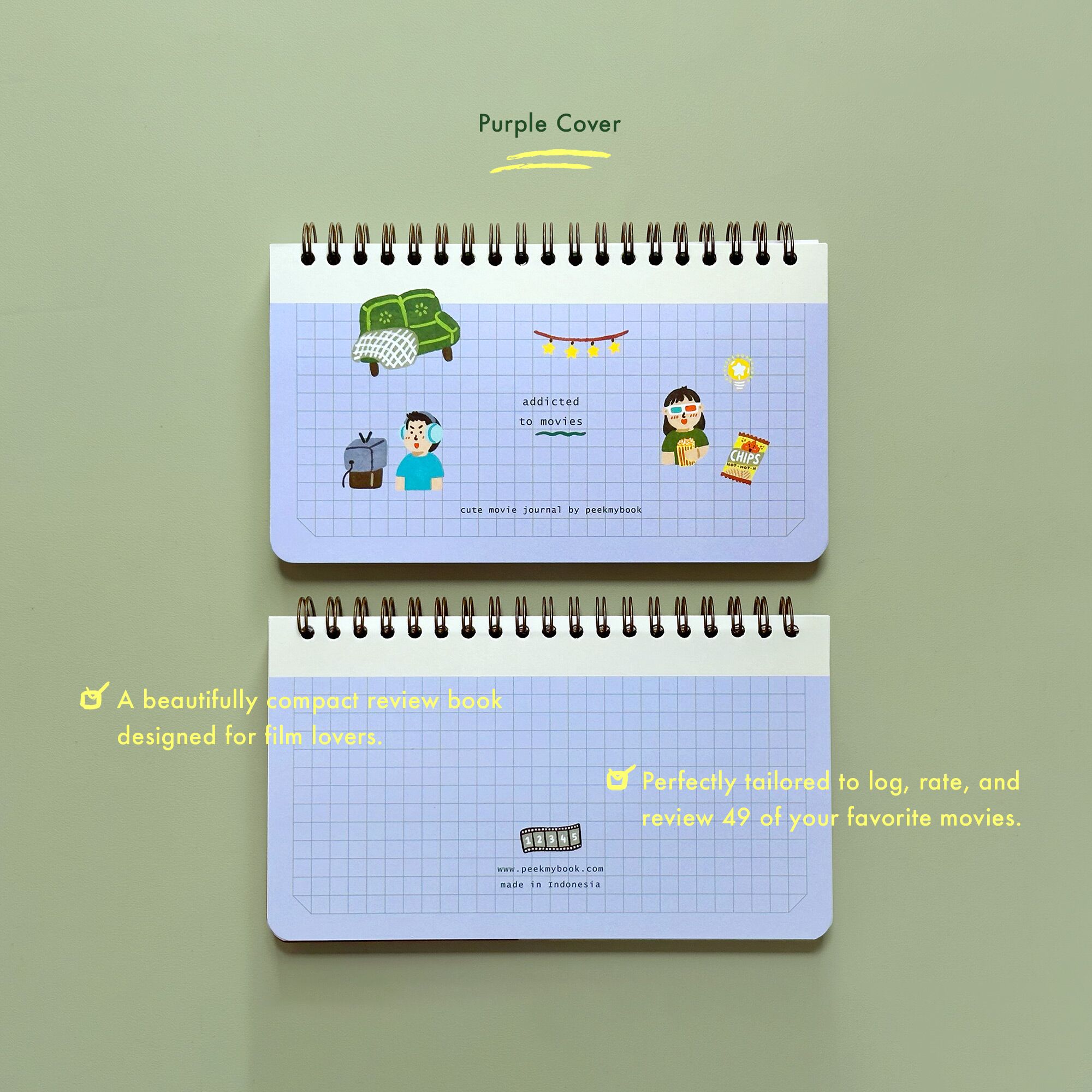 Addicted-to-Movies-Journal-5 Peekmybook pocket movie review journal