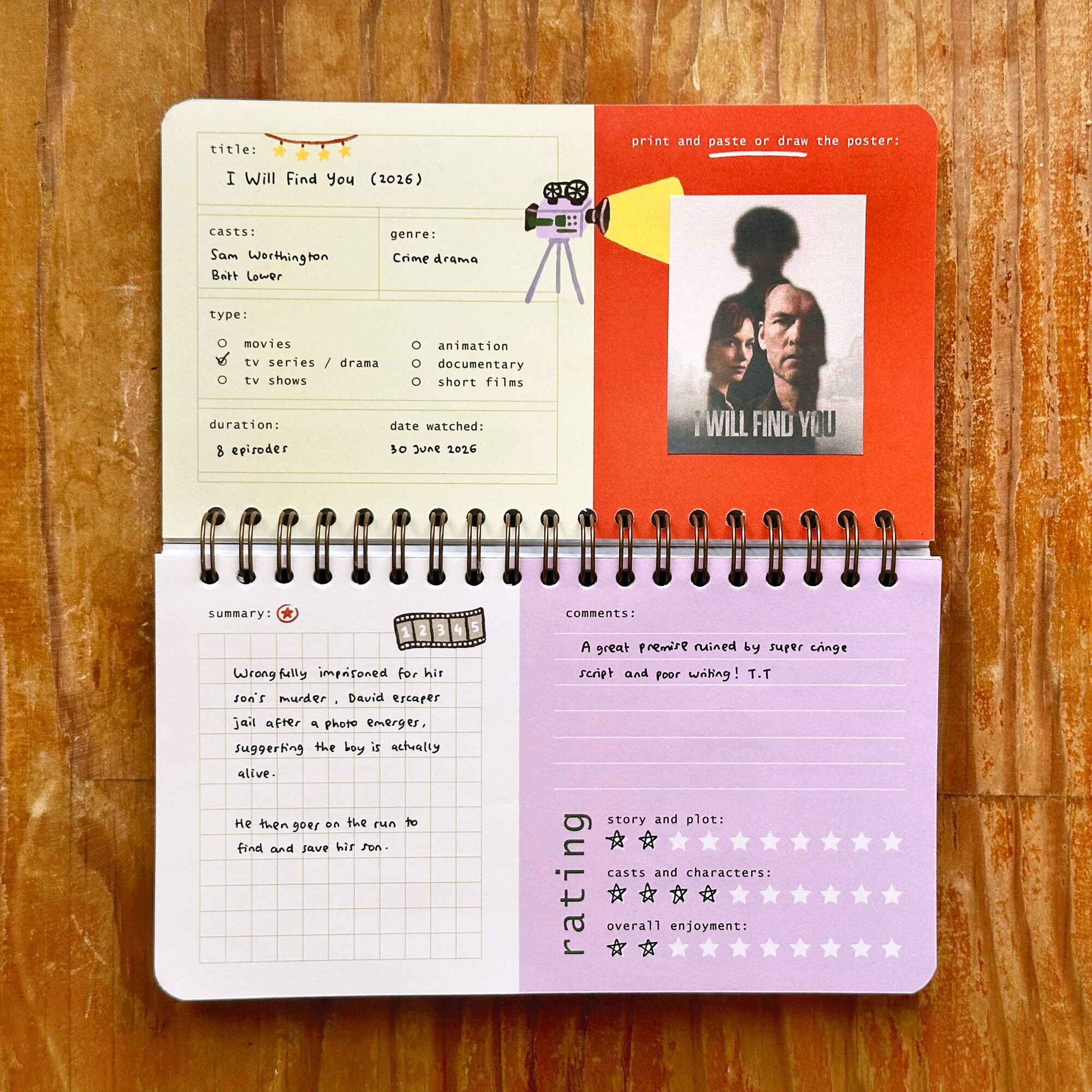 Addicted-to-Movies-Journal-6 Peekmybook pocket movie review journal