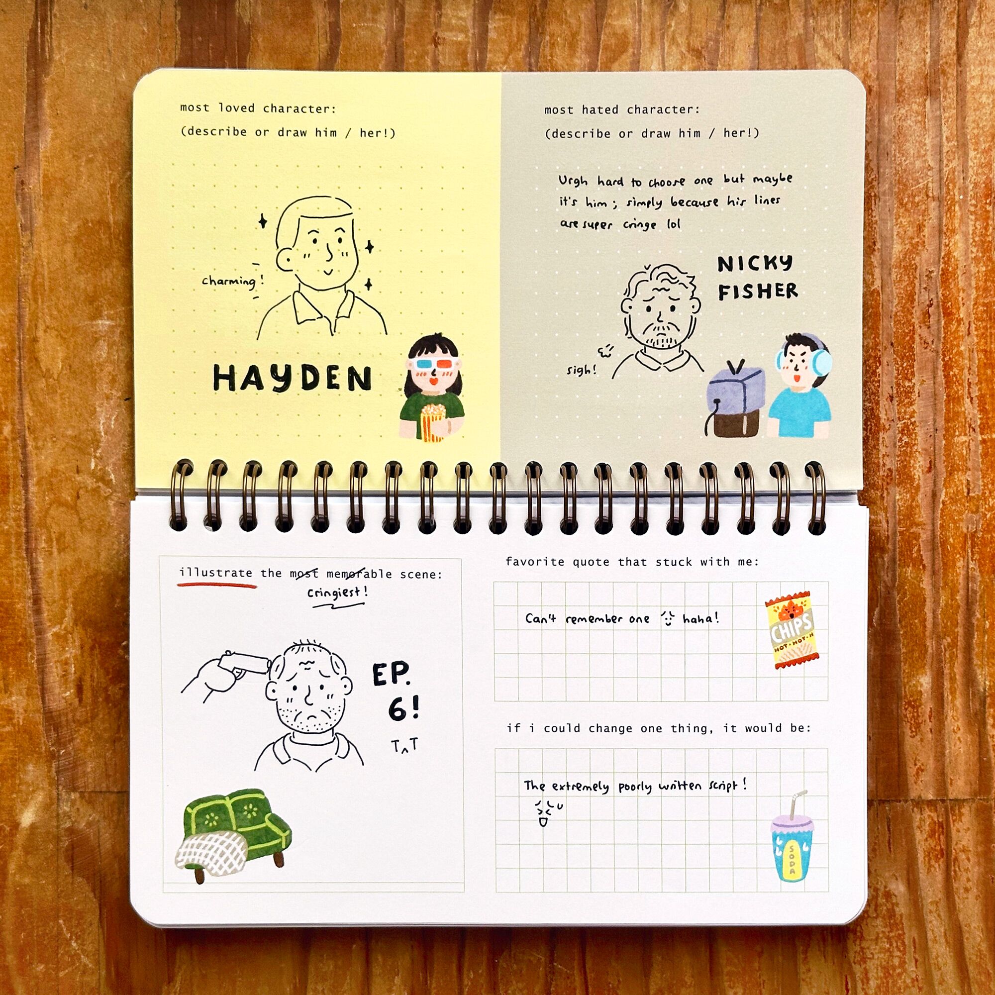 Addicted-to-Movies-Journal-7 Peekmybook pocket movie review journal