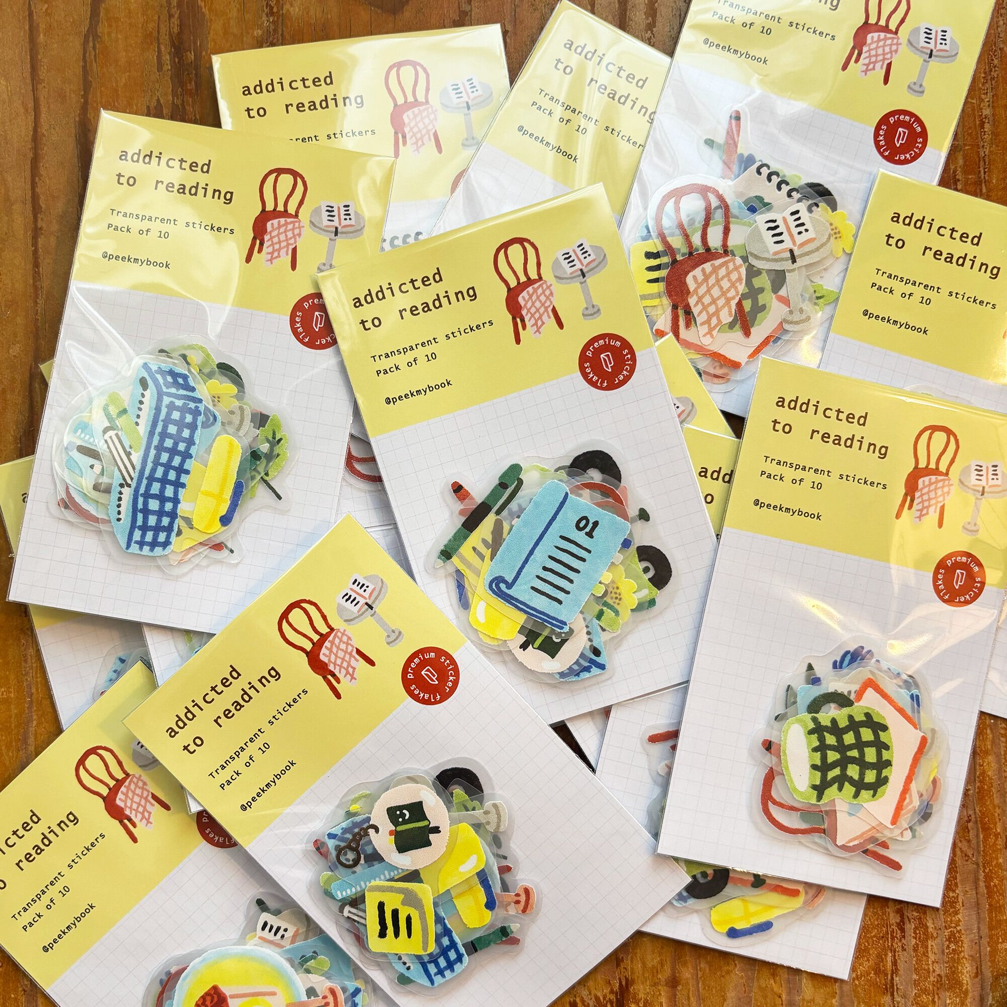 Addicted-to-Reading-Sticker-Pack-4 Peekmybook Addicted to Reading cozy reading decorative sticker pack