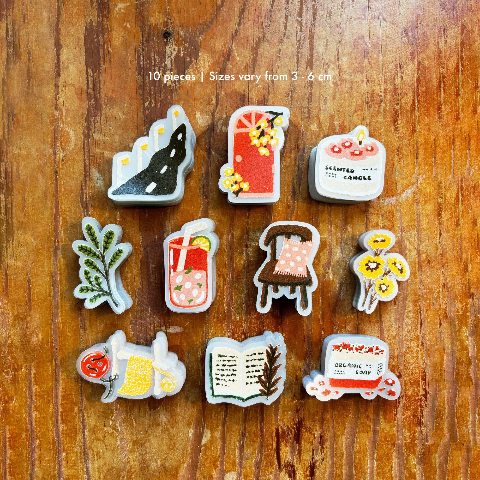 The-Gentle-Hours-2-Sticker-Pack-2 Aesthetic everyday objects decorative stickers for planner Peekmybook