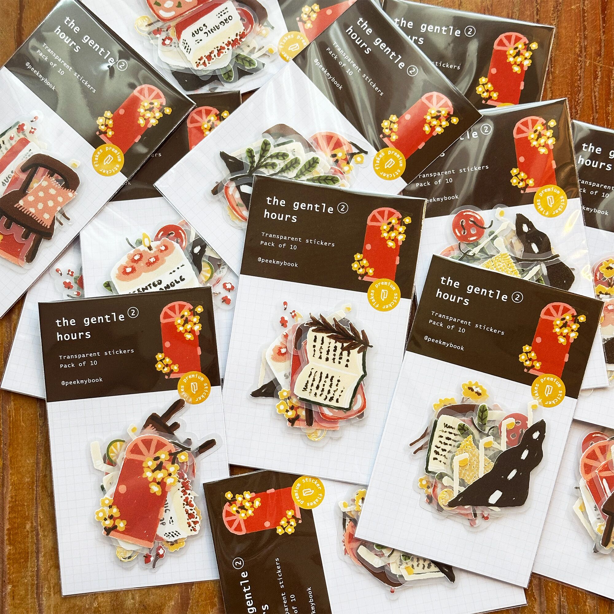 The-Gentle-Hours-2-Sticker-Pack-4 Aesthetic everyday objects decorative stickers for planner Peekmybook