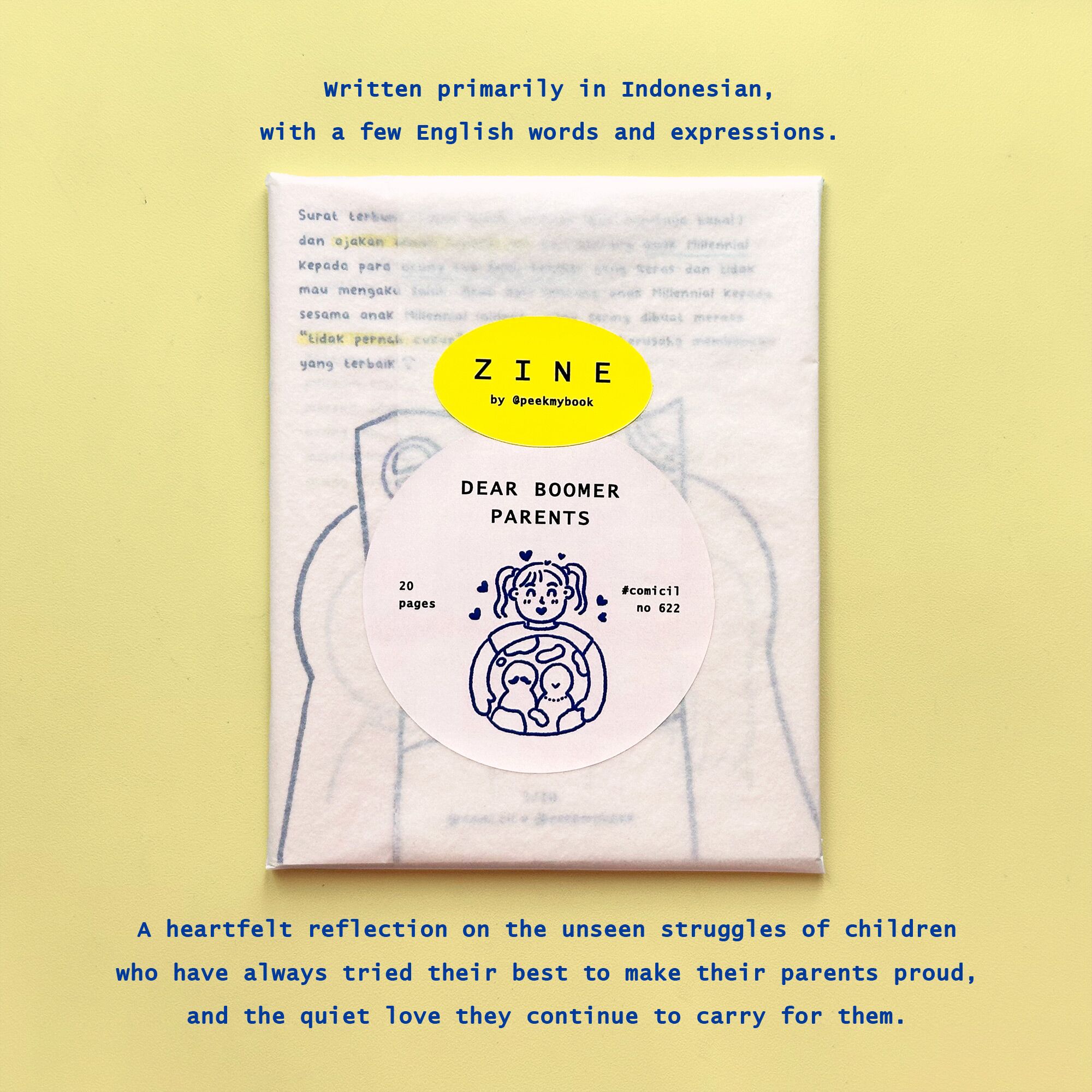 Dear-Boomer-Parents-Zine-2 Peekmybook Dear Boomer Parents illustrated zine booklet