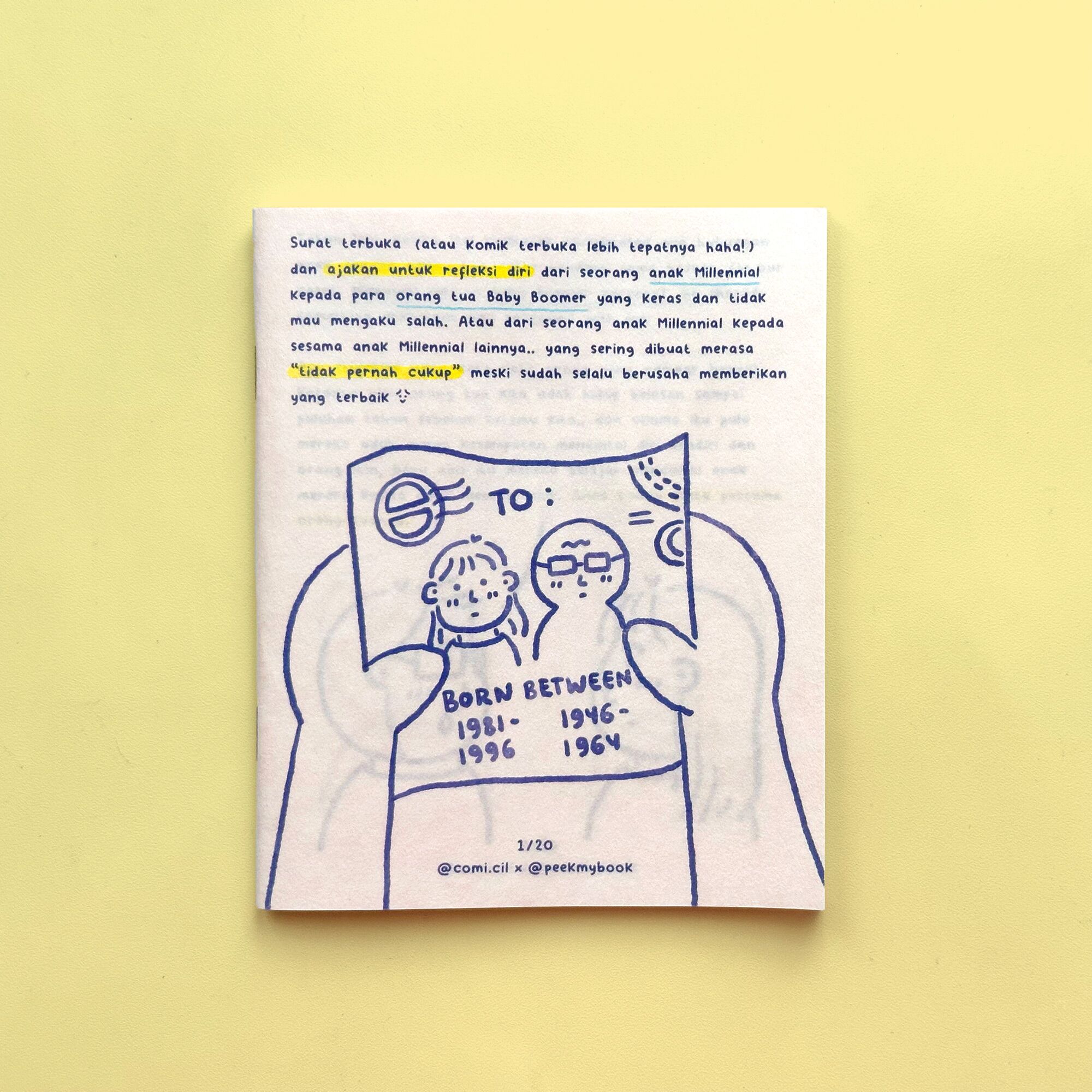 Dear-Boomer-Parents-Zine-3 Peekmybook Dear Boomer Parents illustrated zine booklet