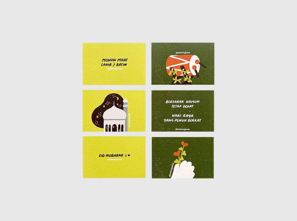 Hari Raya greeting cards